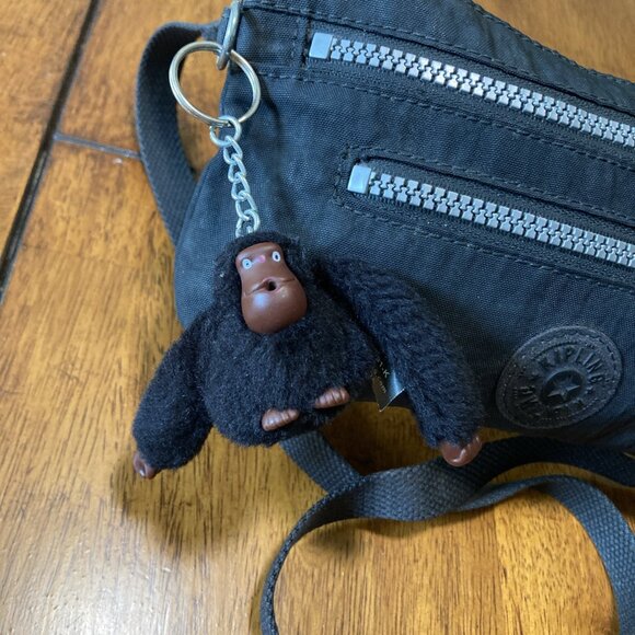 Kipling Laurie Crossbody Bag Convertible Removable Strap Black - Picture 3 of 13